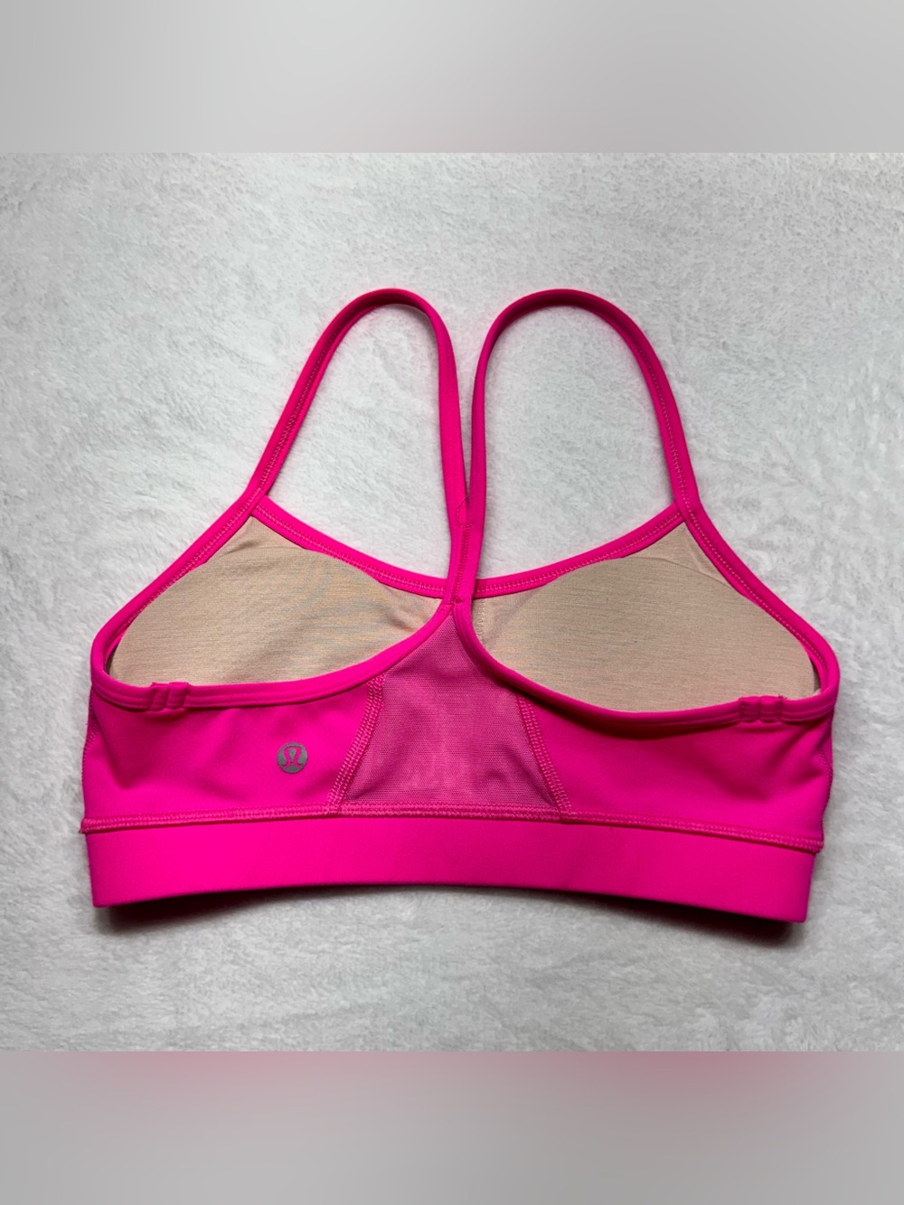 lululemon athletica Solid Wireless Pullover Crossback Sports Bra Pink Size 4
